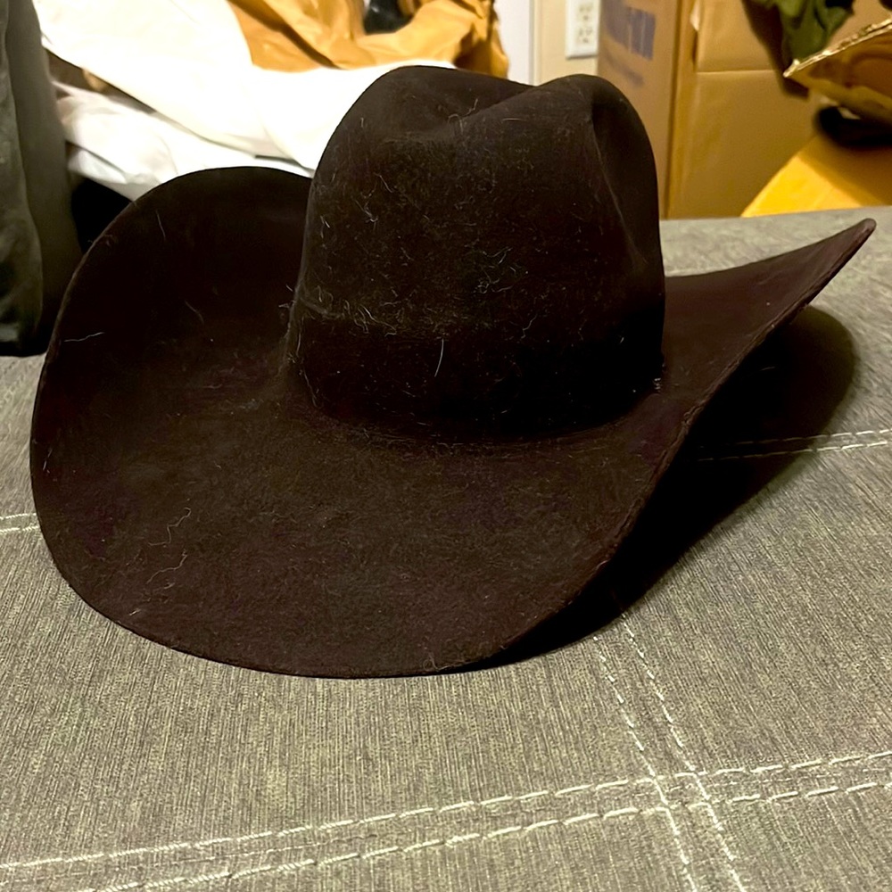 Chocolate cherry cavendars cowboy hat